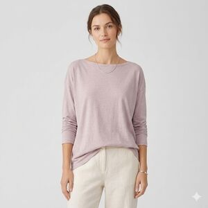 Lululemon Athletica Relaxed Fit Long Sleeve Soft Pink  Top Size XL